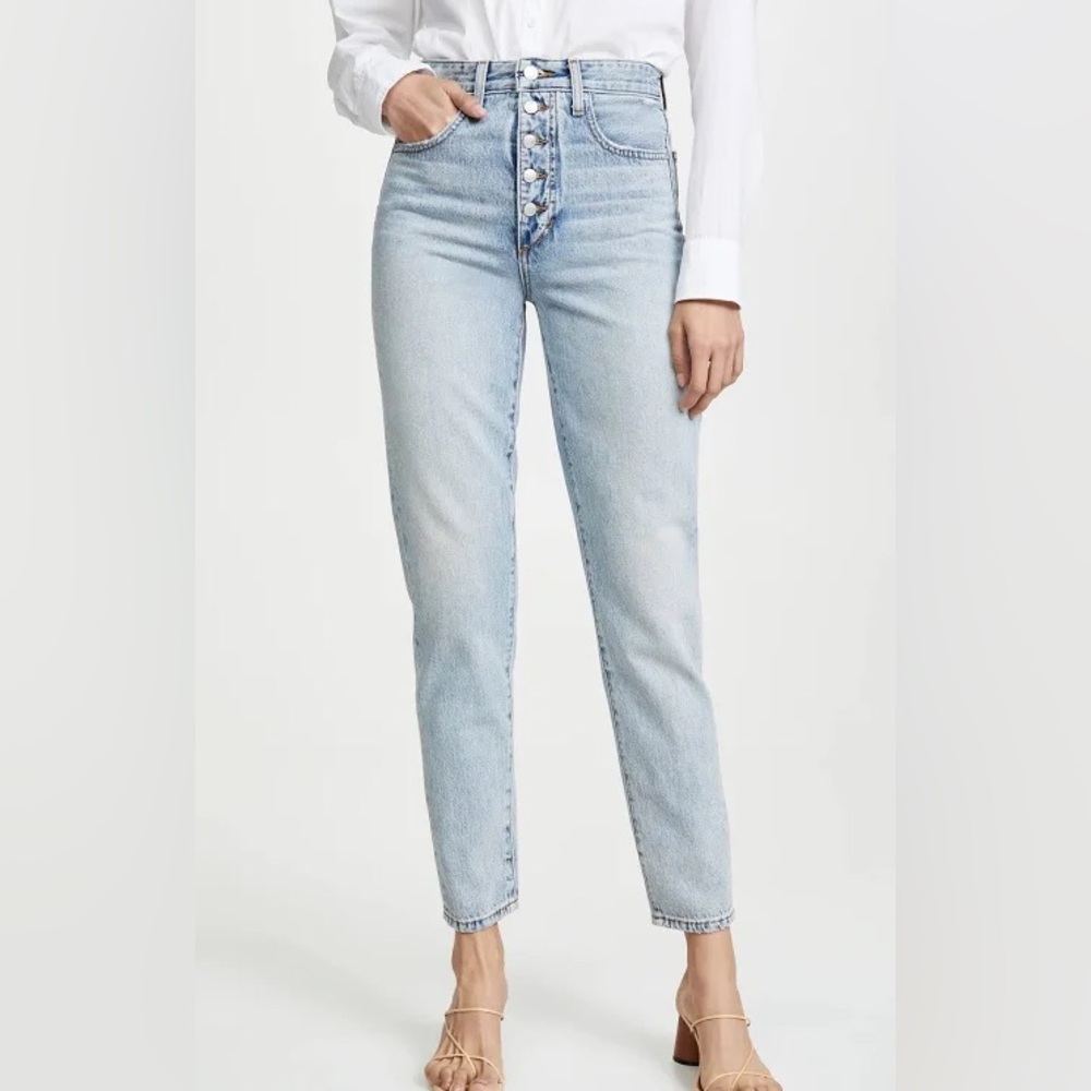 WeWoreWhat Danielle High Rise Vintage Straight Denim